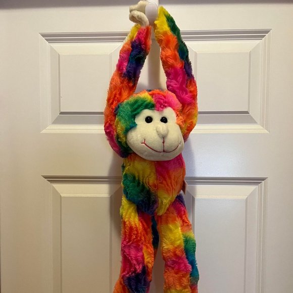 Plush Hanging Monkey - Rainbow - New - Picture 2 of 2